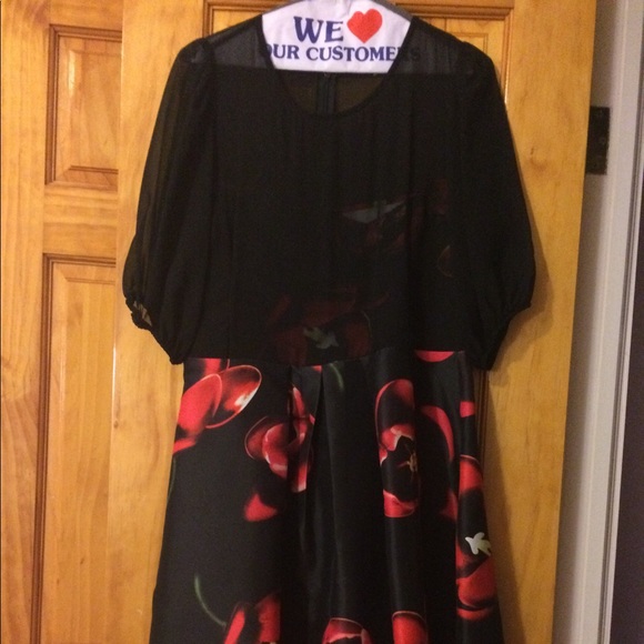 Hi end great condition fit and flare midi dress - Picture 1 of 3